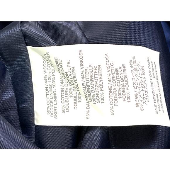 J.Crew Strapless Blue Cutout Back Midi Dress Women's Size 6 Weddings Parties NWT - Picture 9 of 11